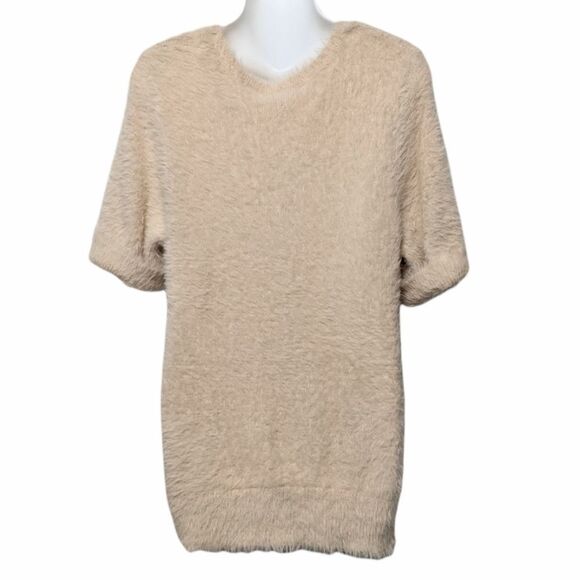 Anthropologie KNITTED & KNOTTED Isola Eyelash Pullover Sweater L - Picture 7 of 9
